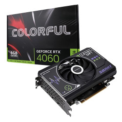 Видеокарта Colorful RTX4060 Mini 8GB-V 128-bit GDDR6 DPx3 HDMI 1FAN RTL