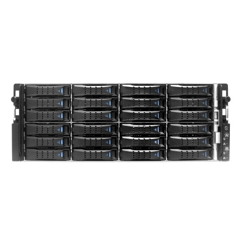 Платформа системного блока AIC HA401-VG_XP1-A401VG01 A401VG01 4U 24-bay storage server, 24x SATA/SAS hotswap 3.5"/2.5" universal bay, 2x canister, 4x 9mm 2.5" nternal bay, 12G expander board with 2x SFF-8643, 2xSFF-8644, 1300W 1+1 redundant