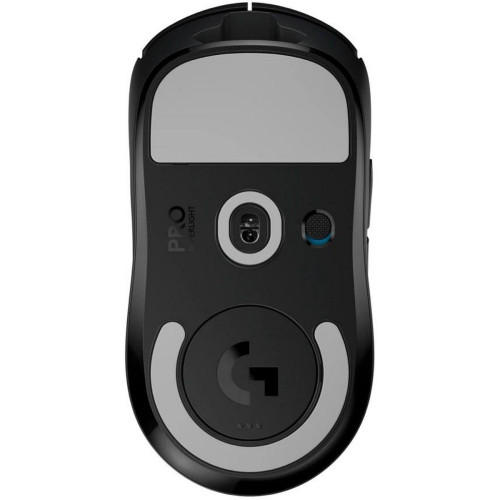 Мышь Logitech Мышь игровая Logitech G PRO X Superlight Black черная, беспроводная Lightspeed, cенсор Hero 25K 100-25600dpi, 5 кнопок, облегченная 63гр, правый хват