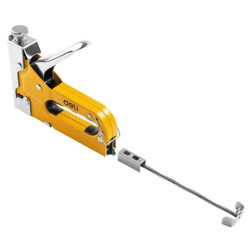 Степлеры, пистолеты, заклепочники Deli Мебельный степлер Deli DL238105 с набором скоб + антистеплер Набор: 2000шт D-тип. 2000шт Т-тип. 2000шт U-тип, 1шт скобоудалитель.