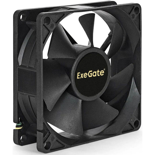 Вентилятор 12В DC ExeGate EX08025S3P (80x80x25 мм, Sleeve bearing (подшипник скольжения), 3pin, 1800RPM, 23dBA)