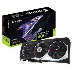 125997 Видеокарта Gigabyte AORUS RTX4060 ELITE 8GB GDDR6 128-bit DPx2 HDMIx2 3FAN RTL