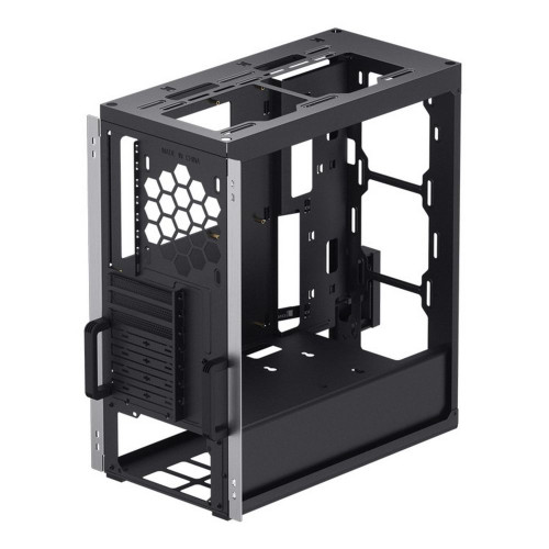 Корпус JONSBO U6 Silver без БП, боковые панели из закаленного стекла, mini-ITX, micro-ATX, ATX, серебристый