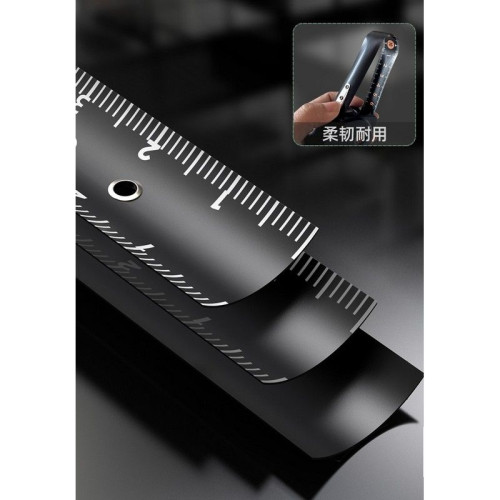 Измерительный и разметочный инструмент Рулетка Deli Home Series BlackHT8316 3м х 16мм, эксклюзивный дизайн, корпус - высококачественный софттач пластик