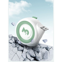 Рулетка "Home Series White" Deli H8103 3м х 19мм, клипса, шнурок, эксклюзивный дизай