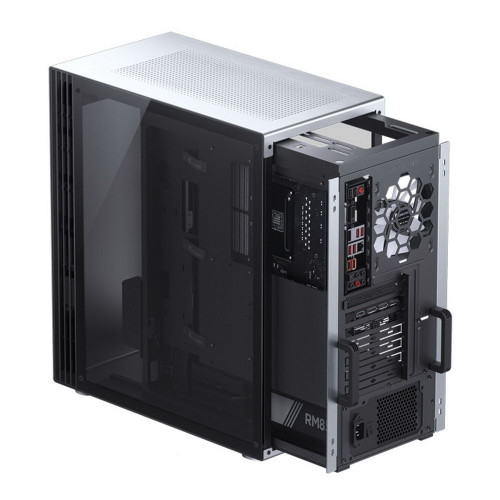 Корпус JONSBO U6 Silver без БП, боковые панели из закаленного стекла, mini-ITX, micro-ATX, ATX, серебристый