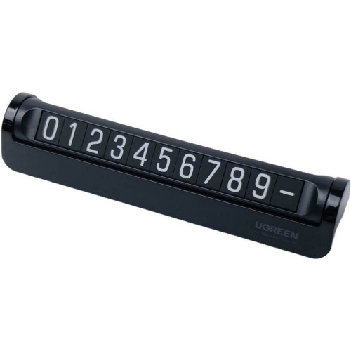 Автовизитка (табличка с номером телефона в машину) UGREEN LP178 (60326) Car Temporary Parking Card для 2х номеров. Цвет: черный
