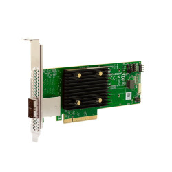 HBA-адаптер Broadcom 9500-8e SGL (05-50075-01) PCIe Gen4 x8 LP, Tri-Mode SAS/SATA/NVMe 12G HBA, 8port(2*ext SFF8644), 3808 IOC