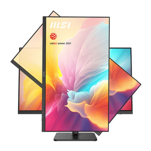 Монитор MSI Modern MD272QXP 27" Black (IPS, 2560x1440, HDMI+DP+Type C, USB Hub, 1 ms, 178°/178°, 400 cd/m, 1000:1 (100M:1), 100Hz, MM, Pivot)