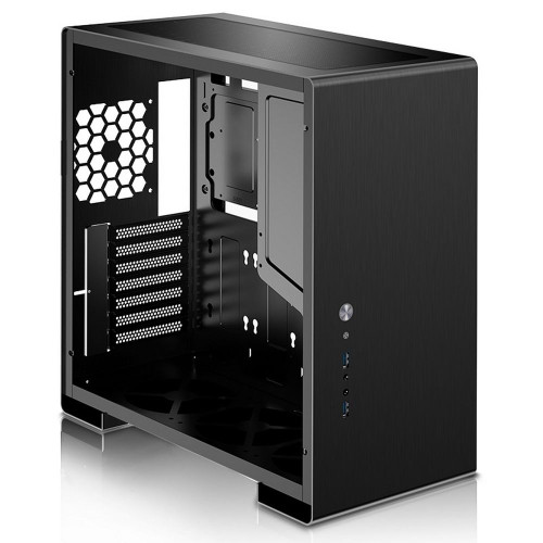 Корпус JONSBO U5 Black без БП, боковые панели из закаленного стекла, mini-ITX, micro-ATX, ATX, черный