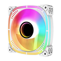 Cooling Fan White, 120x120x25mm, DC 12V, 650~1800RPM 10%, 12VDC, 0.25A, 47.2CFM 10%, Hydraulic