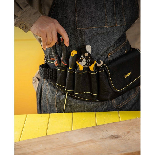 Ящики, сумки для инструментов Deli Пояс монтажника со сквозными карманами Deli DL5864 600 x 145 x 50 мм, 8+1 карманов, ткань Оксфорд 600D