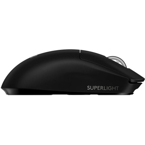 Мышь Logitech Мышь игровая Logitech G PRO X Superlight Black черная, беспроводная Lightspeed, cенсор Hero 25K 100-25600dpi, 5 кнопок, облегченная 63гр, правый хват