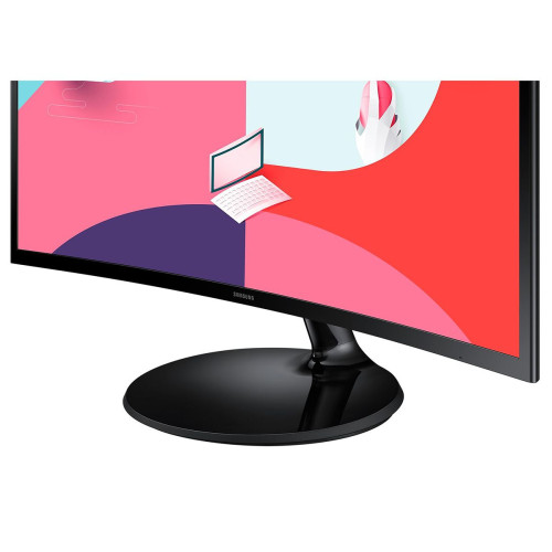 Монитор 27" SAMSUNG S27C360EAI Black (VA, 1920x1080, D-sub+HDMI, 4 ms, 178°/178°, 250 cd/m, 3000:1, 75Hz, Curved 1800R)