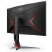 Монитор 27" AOC CQ27G2S Black (VA, 2560x1440, HDMI+HDMI+DP, 1 ms, 178°/178°, 250 cd/m, 4000:1, 165Hz, Curved 1500R)